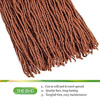 Guohui Micro Faux Locs Crochet Hair 36 Inch 5 Packs Color Copper Red Diy Braids Straight Styles 36350