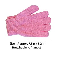 Aquasentials Exfoliating Bath Gloves 4 Pairs White Only