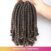 Toyotress Bob Spring Twist Hair 14 Inch 7 Pcs T27 Ombre Gold Cute Versatile Pretwisted Spring Twists Crochet Braids Synthet