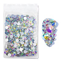 288Pcs Ss34 72Mm Crystals Ab Nail Rhinestones Round Flatback Nail Art Glass Gems Beads Stones For Nails Decoration Jewels Acces