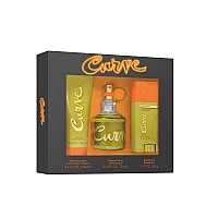 Curve Mens Cologne Gift Set 3 Pieces Include 25 Fl Oz Cologne 34 Fl Oz After Shave Balm And 17 Oz Deodorant Stick