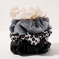 Scrunchies Hair Ties For Girls Women Elastics Bands Ponytail Holder Pack Of Neutral Hair Accessories Big Large Scrunchie Cute Ha