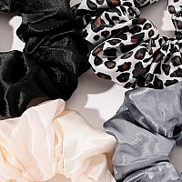 Scrunchies Hair Ties For Girls Women Elastics Bands Ponytail Holder Pack Of Neutral Hair Accessories Big Large Scrunchie Cute Ha