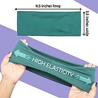 Lotus78 12 Pack Headbands For Women Fashionable Sports Hairbands Elastic Wide Headbands Nonslip Workout Yoga Sports Headband