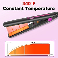 Youuish Mini Hair Straightener Mini Flat Iron For Short Hair And Bangs 07 Inch Small Flat Iron For Travel Dual Voltage Heats