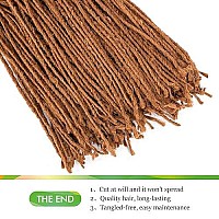 Guohui Micro Faux Locs Crochet Hair 36 Inch 5 Packs Color Light Brown Diy Braids Straight Styles 3630