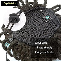 Kgbfass Afro Puff Drawstring Ponytail Dreadlock Bun Synthetic Goddess Faux Locs Braids High Puffs Bun Clip In Chignon Scrunchies