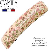 Camila Paris Cp3336 French Hair Barrette Clip For Girls Pinkgreen Rubberized Metal Clasp Strong Hold Grip Hair Clips For Wome