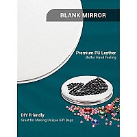 Getinbulk Compact Mirror Bulk Set Of 12 Round Doublesided 1X3X Magnification Pu Leather White 28