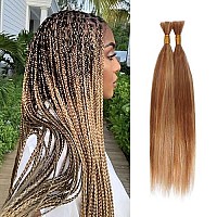 Starlet Micro Braiding Hair Human Bulk Hair Straight 18 Inch 100G 2Bundles Virgin Human Braiding Hair For Micro Braids Hair No