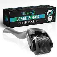 Beard And Hair Derma Roller 1Pack By Tilcare Sterile Titanium Derma Roller 025Mm