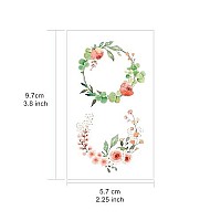 Everjoy Watercolor Flowers Birds Realistic Temporary Tattoos 40 Designs Waterproof Tattoos For Women And Men 20 Pcs