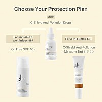 Glo Skin Beauty Cshield Antipollution Moisture Tint Tinted Moisturizer With Spf 30 For Face Broad Spectrum Protection Vit