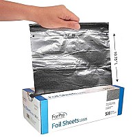 Forpro Professional Collection Embossed Popup Foil Sheets 1200S 12 Aluminium Foil Dispenser For Hair Color Application And