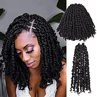 10 Inches 8 Packs Pre Looped Pretwisted Passion Twist Crochet Hair For Black Women And Kidsombre Gingersoft Hair Extensions Br