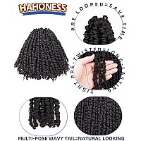 10 Inches 8 Packs Pre Looped Pretwisted Passion Twist Crochet Hair For Black Women And Kidsombre Gingersoft Hair Extensions Br