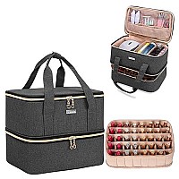 Bafaso Nail Polish Storage Holds 40 Bottles 15Ml 05 Floz And A Nail Lamp Nail Polish Carrying Case With Manicure Tools Se