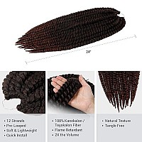 24 Inch 4 Packs Authentic Double Jumbo Senegalese Twist Crochet Braid Hair Havana Twist Crochet Hair Havana Mambo Twist Croche