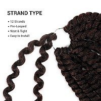 24 Inch 4 Packs Authentic Double Jumbo Senegalese Twist Crochet Braid Hair Havana Twist Crochet Hair Havana Mambo Twist Croche