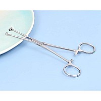 Djciw 6 Tragus Septum Forceps Bucket End Tragus Septum Clamp Pliers316L Stainless Steel Tragus Ear Piercing Forceps Piercing