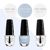 Nicole Miller 16 Colors Nail Polish Set 2 Base Coats 2 Top Coats Bright Colors Manicure Set Long Lasting Fingernail And