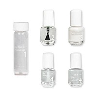 Dazzle Dry Mini Kit 4 Step System Poised A Semisheer Iridescent Stark White With Subtle Pink Iridescent Shimmer 5 Piece K