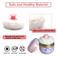 Bbkon Large Powder Puff For Body Powder With Powder Container Soft Powder Puff And Dusting Powder Travel Case Flower Season St