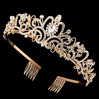 Princess Crown For Women Crystal Queen Tiaras For Girls Bridal Hair Accessories Gifts For Birthday Wedding Prom Bridal Party