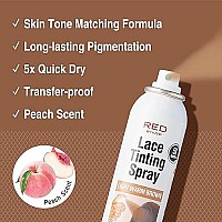 Red By Kiss Lace Tinting Spray Quick Dry Skin Tone Matching For Lace Wig Transferproof No Smudging Long Lasting Precisio