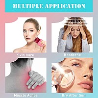 Vanalia Ice Roller For Face And Eye Gua Sha Face Massage Skin Care Set Facial Beauty Ice Roller Silicone Ice Mold For Face Be