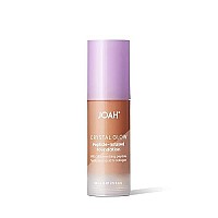 Joah Crystal Glow Peptideinfused Foundation 2In1 Multitasking Korean Makeup With Blurring Face Primer Luminizer Hydration