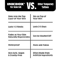 Inkbox Temporary Tattoos Semipermanent Tattoo One Premium Easy Long Lasting Waterresistant Temp Tattoo With For Now Ink L