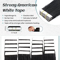 Light Yaki Tape In Hair Extensions Human Hair For Black Women Yaki Straight Real Human Hair Tape In Extensions Natural Black Yak