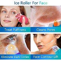 Pasnowfu Ice Cube Face Roller Eyes And Neck Brighten Skin Enhance Your Natural Glow Reusable Facial Treatment Ice Cube Rol