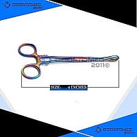 Odontomed2011 6 Mini Sponge Body Piercing Forceps Multi Color Rainbow