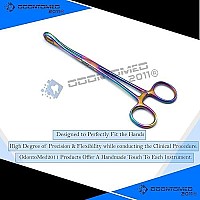 Odontomed2011 6 Mini Sponge Body Piercing Forceps Multi Color Rainbow