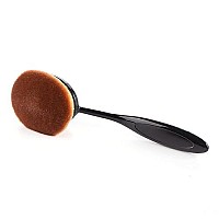 Yoseng Foundation Brush For Liquid Makeupoval Black Large Toothbrush Makeup Brushes Fast Flawless Application Liquid Cream Powd