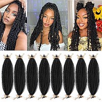 Springy Afro Twist Hair 72 Strands 30 Inch Preseparated Marley Twist Braiding Hair 8 Pack Spring Twist Hair Afro Twist Hair For