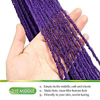 Guohui Micro Faux Locs Crochet Hair 36 Inch 5 Packs Color Purple Diy Braids Straight Styles 36Purple