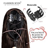 Fashion Icon 20 Inch Ponytail Extension Drawstring Chocolate Brown Hair Extension With Clip In Claws Available For 2 Wearing Way