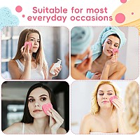 50Count Heart Shape Compressed Facial Sponges 100 Natural Cosmetic Spa Sponges For Facial Cleansing For Daily Facial Cleansin