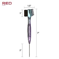 Red By Kiss Chrome Edge Brush Bacteria Free Sterilized Boar Bristles Hair Styling Brush Comb