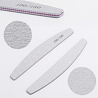 35 Count 100180 Grit Nail Files And Buffers For Acrylic Nails Washable Nail Buffer Double Sided Emery Boards Manicure Tools Fo