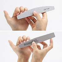 35 Count 100180 Grit Nail Files And Buffers For Acrylic Nails Washable Nail Buffer Double Sided Emery Boards Manicure Tools Fo