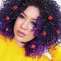 Ocean Wave Crochet Hair 9 Inch 6 Packs Crochet Hair For Black Women Ombre Purple Deep Twist Crochet Hair Ocean Wave Synthetic