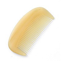 Premium Quality 100 Handmade Anti Static Natural Sheep Horn Comb Professional Detangling Massage Comb Semicircle Sty1