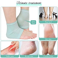 Moisturizing Gel Heel Socks For Dry Cracked Feet Shynek 3 Pairs Spa Socks Lotion Toeless Socks For Women Dry Cracked Heel Feet