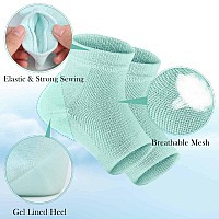 Moisturizing Gel Heel Socks For Dry Cracked Feet Shynek 3 Pairs Spa Socks Lotion Toeless Socks For Women Dry Cracked Heel Feet