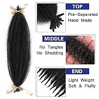 Springy Afro Twist Hair 18 Inches Preseparated Marley Twist Braiding Hair 8 Pack Spring Twist Hair Afro Twist Hair For Soft Loc