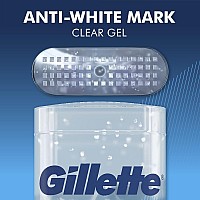 Gillette Antiperspirant And Deodorant For Men 72Hour Sweat Protection Clear Gel Cool Wave Scent 38 Oz Pack Of 4